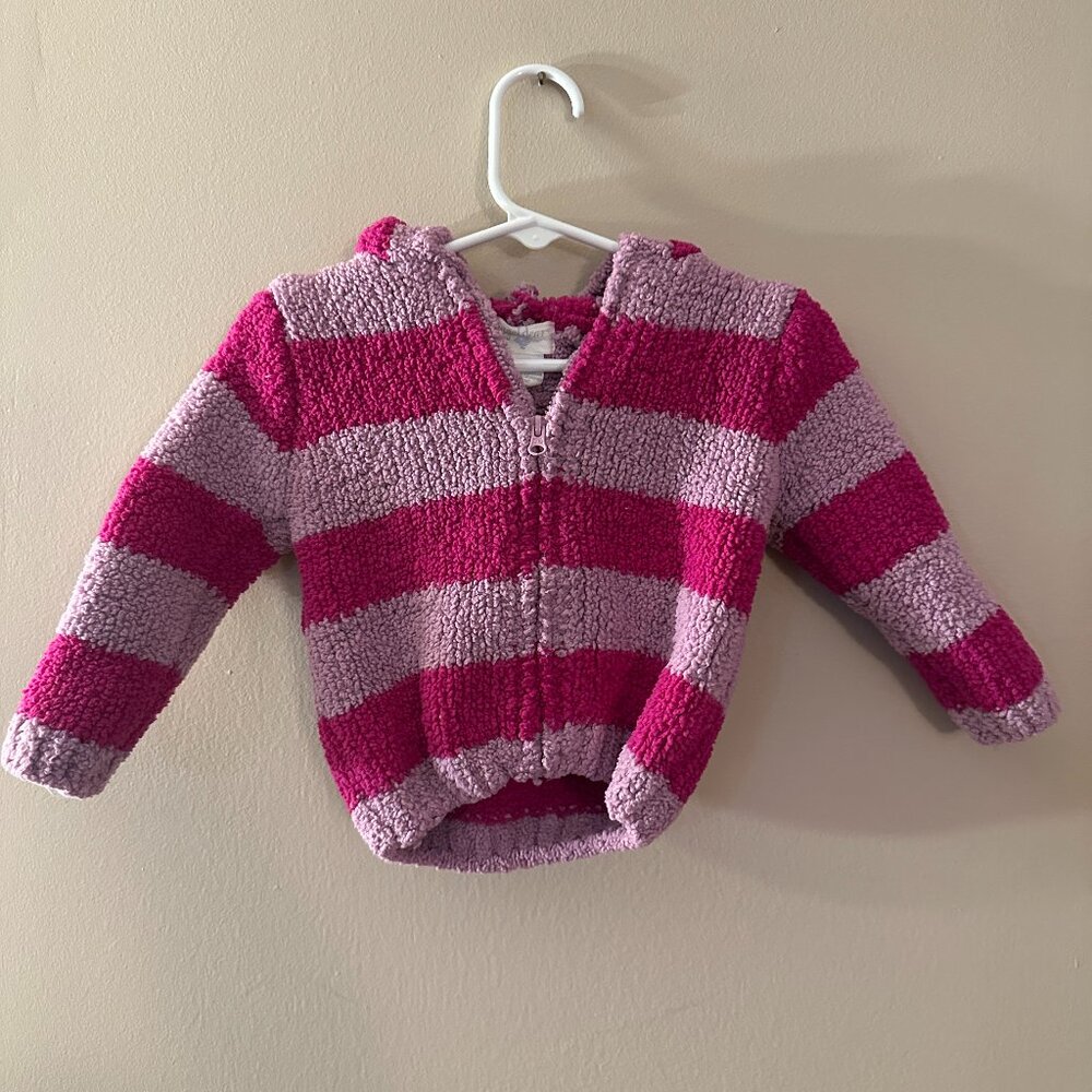Baby Girl Hooded Fleece Coat - 0-6 Months (AngelDear)
